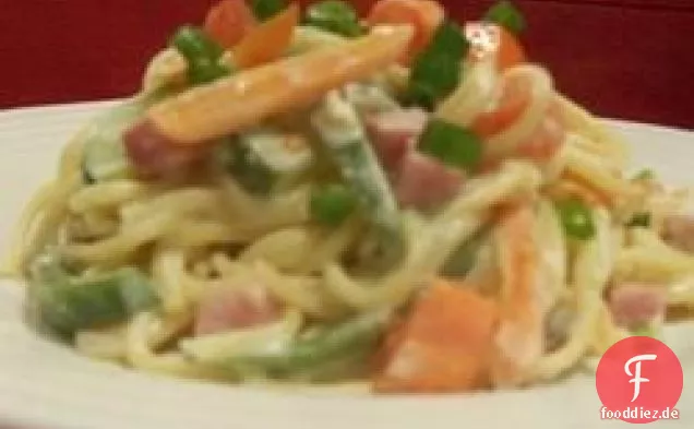 Cremige Pasta Primavera