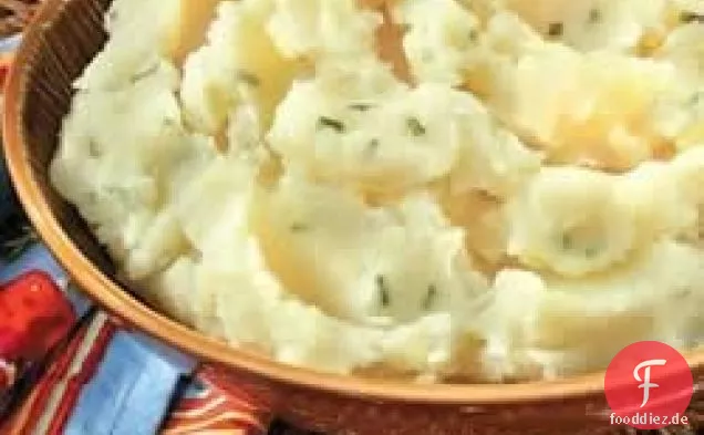 Gerösteter Knoblauch Kartoffelpüree