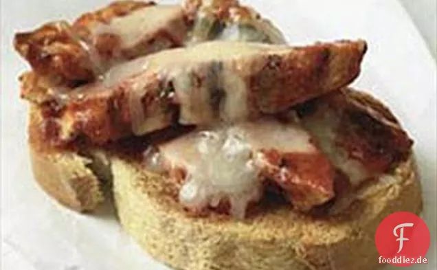 Huhn Parmesan schmelzen