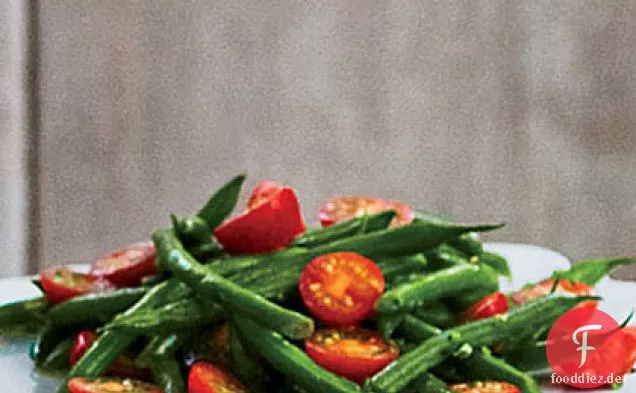 Grüne Bohnen-Tomaten-Salat mit Kräutern