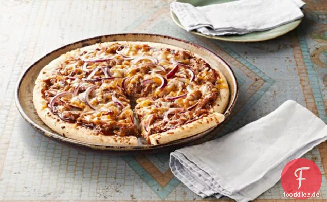 BBQ Schweinefleisch Pizza