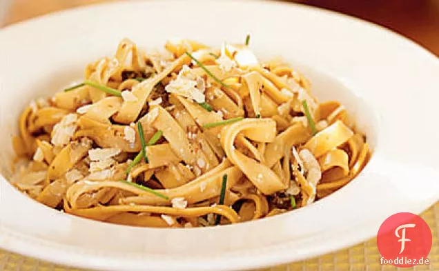 Cremige Fettuccine mit Steinpilzen