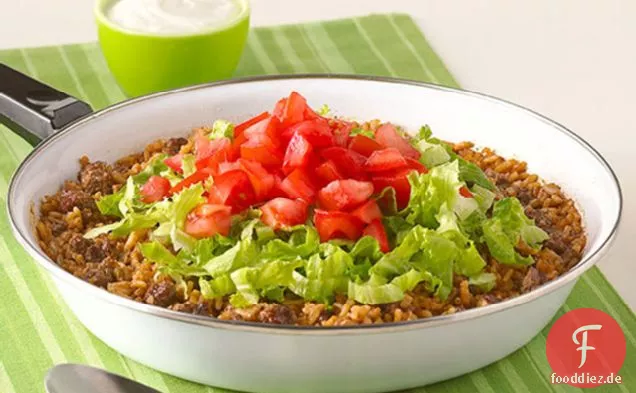 Tex-Mex-Taco-Abendessen