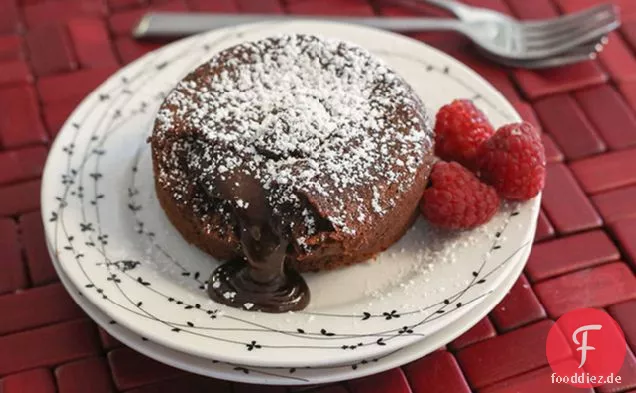 Geschmolzene Mokka-Kuchen