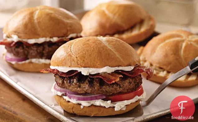 Speck-Blauschimmelkäse-Burger