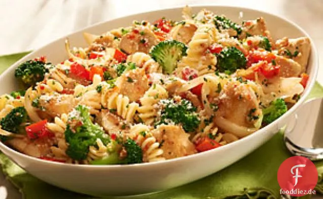 Pikantes Huhn und Pasta