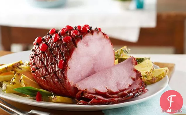 Glasierter Schinken mit Dijon-Ananas-Sauce