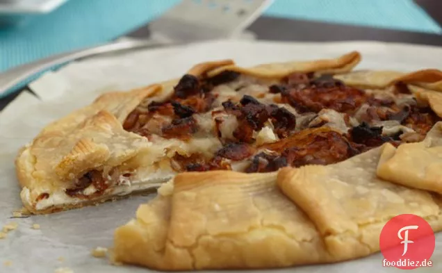 Rustikale Zwiebeltarte