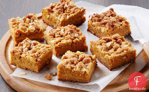 Lebkuchen-Kürbis-Crumble-Riegel