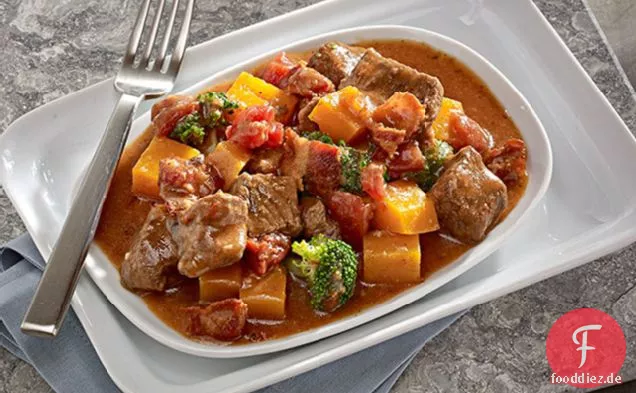 Kürbis-Rindfleisch-Eintopf