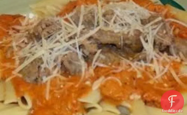 Pasta in Wodka-Sosse
