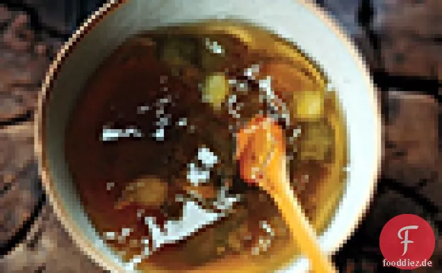 Holunderblütengelee mit Honigmelone