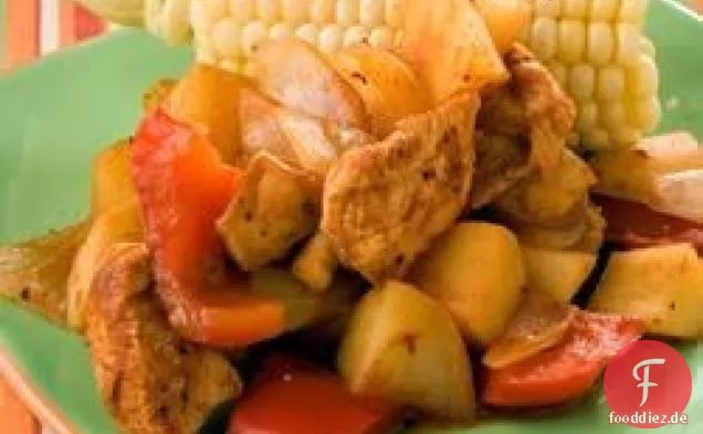 Hühner- und Kartoffelpakete