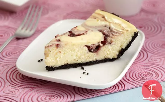 PHILADELPHIA 3-SCHRITT Weiße Schokolade- Himbeer-Käsekuchen