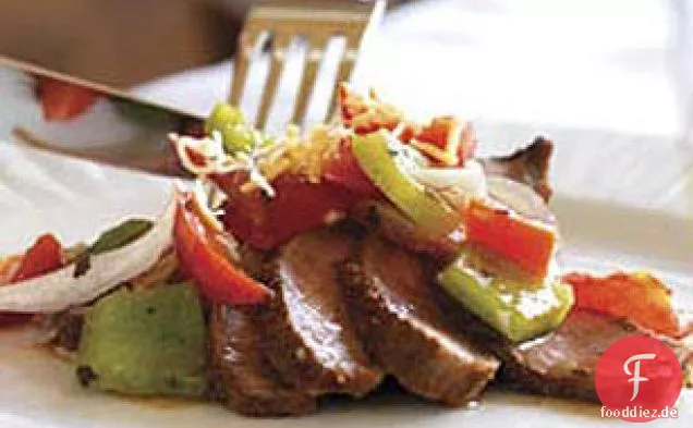 Freches Tomaten-Pfeffer-Steak