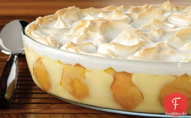 Baiser-gekrönt Southern Banana Pudding