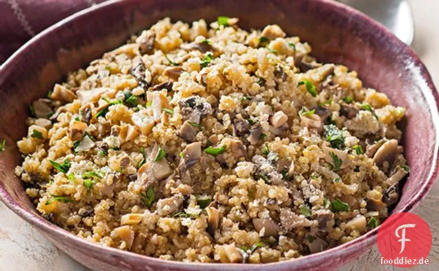 Pilz-Quinoa-Pilaw