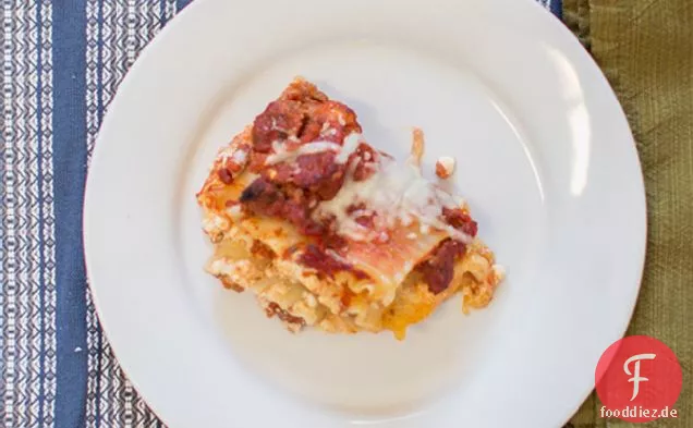 Gesundes Leben käsige Fleisch Lasagne