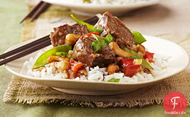 Slow-Cooker-Rindfleisch im asiatischen Stil