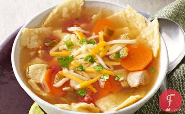 Slow-Cooker Huhn Tortilla Suppe
