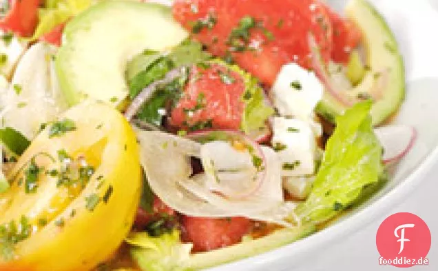 Erbstück Tomaten-Wassermelonen-Salat