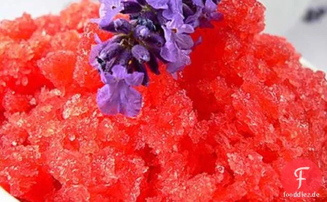 Erdbeere & Lavendel Granita