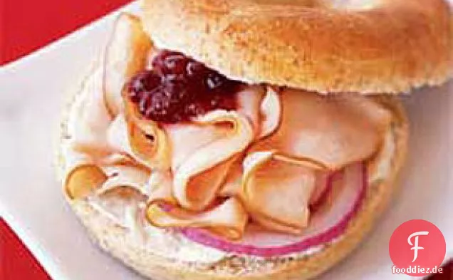 Cranberry-Türkei Bagel Sandwich