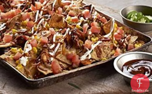 BBQ Zog Schweinefleisch Nachos