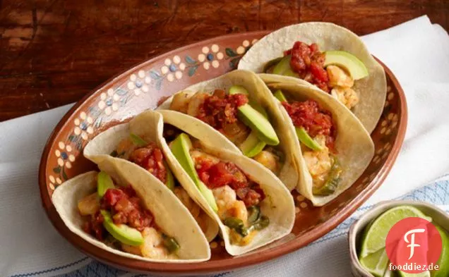 Cheesy Shrimp Tacos