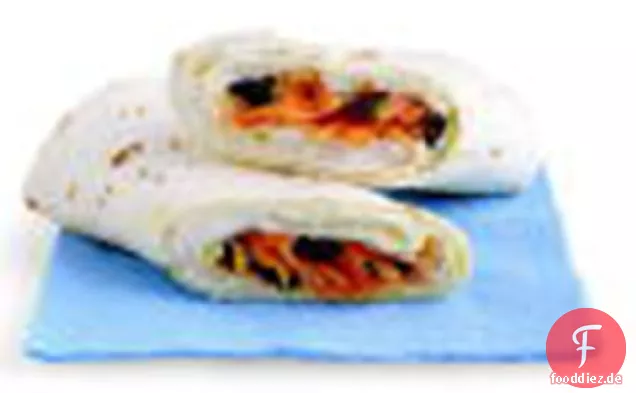 Karotten-Rosinen-Salat Roll-Up