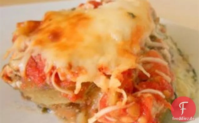 Gebratene Auberginen-Lasagne