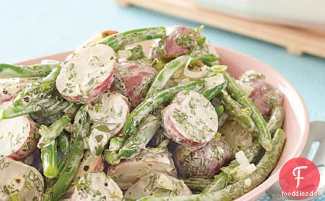 Kartoffel- und grüner Bohnensalat
