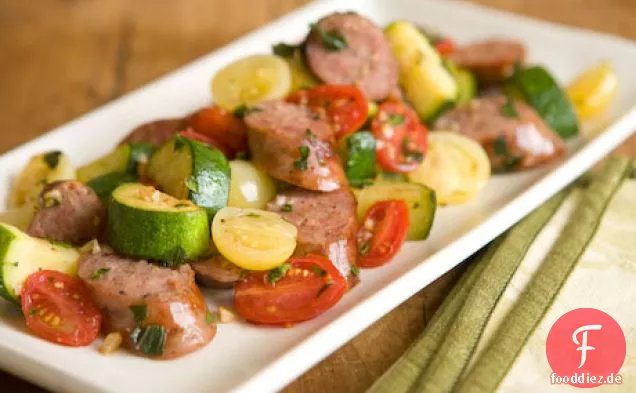 Wurst Mit Zucchini