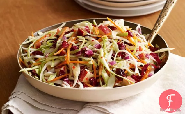 Einfacher Apfel-Cranberry-Slaw