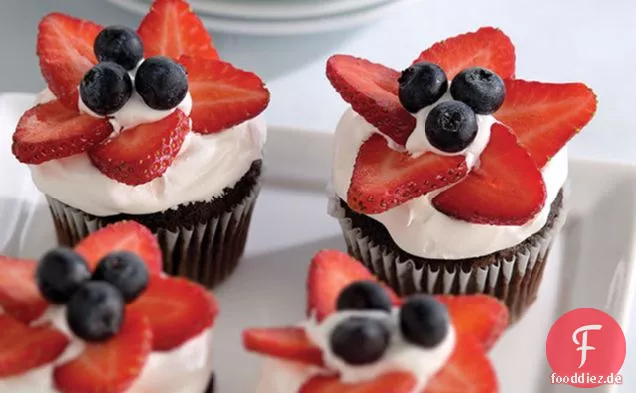 Berry Patriotische Cupcakes
