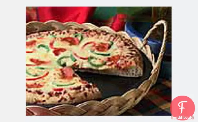 Zwei-Pfeffer Pepperoni Pizza