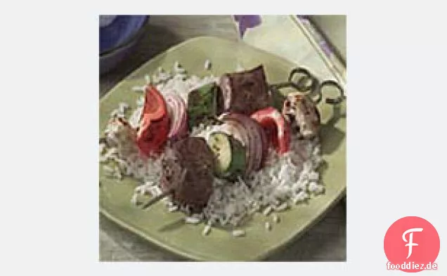 Kraut gegrillte Kabobs