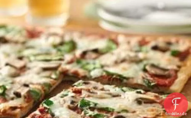 Pilz-Pesto Gegrillte Pizza
