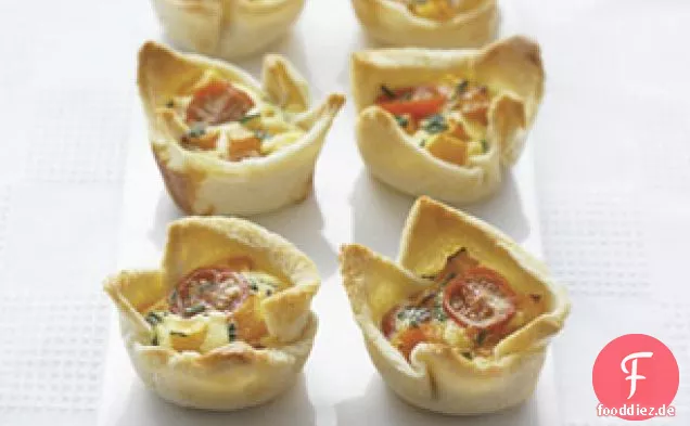 Squash & Cherry-Tomaten-Quiche-Cups