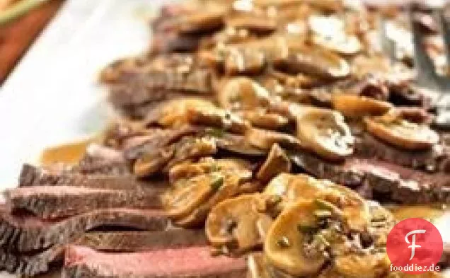 Flankensteak mit Pilzsauce