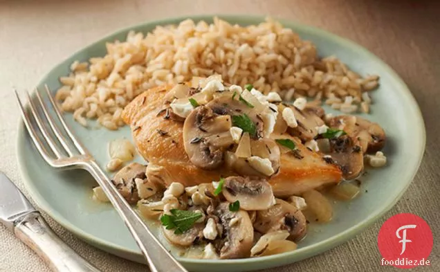 Mediterrane Hähnchen-Pilz-Pfanne
