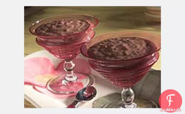 Dunkler Schokoladen-Tapioka-Pudding