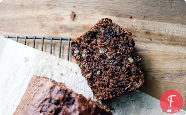 Schokolade Olivenöl Zucchini Brot