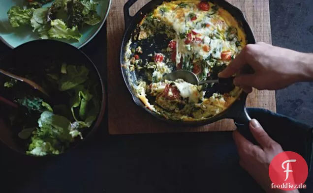 Cheesy Chorizo-Frittata