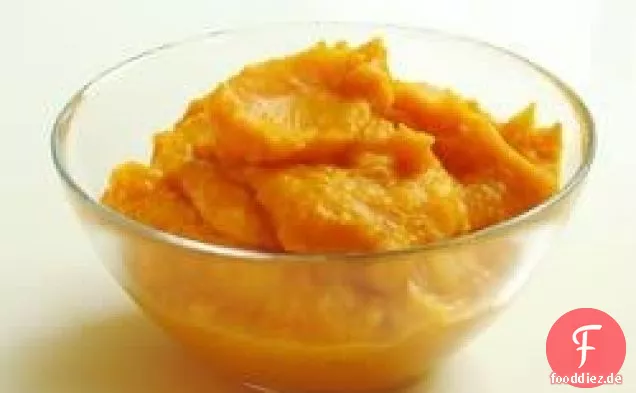 Gebackener Kürbis und Ahornsirup