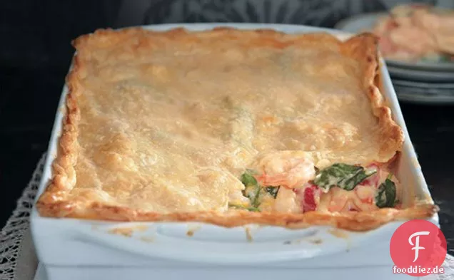 Cremige Garnelen backen