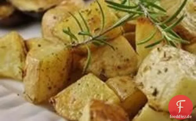 Gesündere Ofen gebratene Kartoffeln