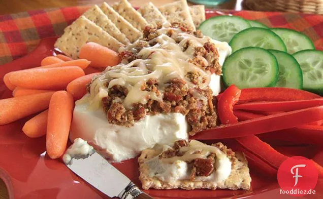 Schneller käsiger Speck Dip