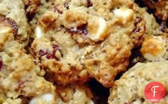 Haferflocken Cranberry Weiße Schokolade Chunk Cookies