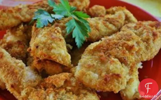 Gebackenes knuspriges Kartoffelhuhn
